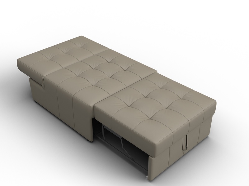 Кресло-кровать Лига-107 (80), Экокожа, GRIFON 04 бежевый