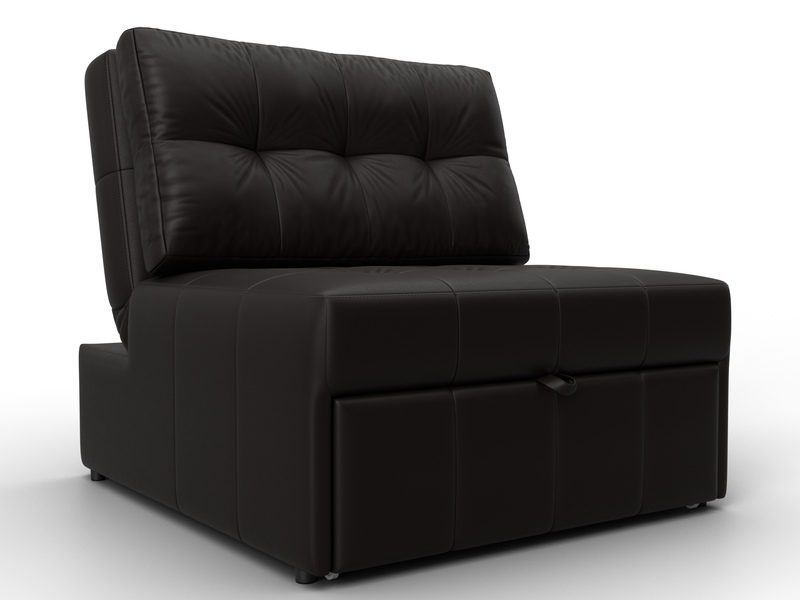 Кресло-кровать Лига-107 (80), Экокожа, GRIFON 12 коричневый