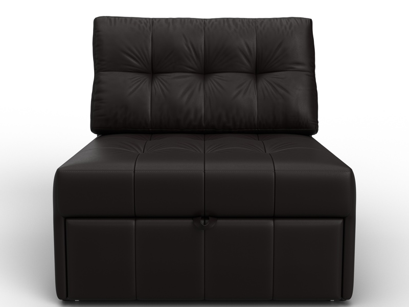 Кресло-кровать Лига-107 (80), Экокожа, GRIFON 12 коричневый