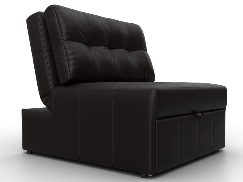 Кресло-кровать Лига-107 (80), Экокожа, GRIFON 12 коричневый