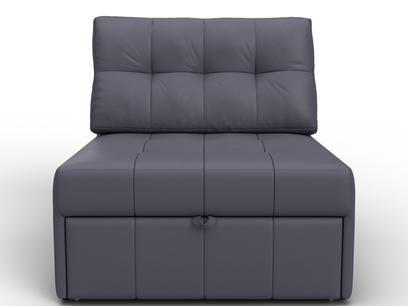 Кресло-кровать Лига-107 (80), Экокожа, GRIFON 15 серый