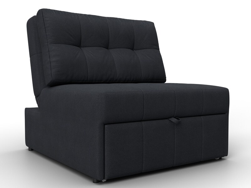 Кресло-кровать Лига-107 (80), Замша, JOLY 16 темно-серый