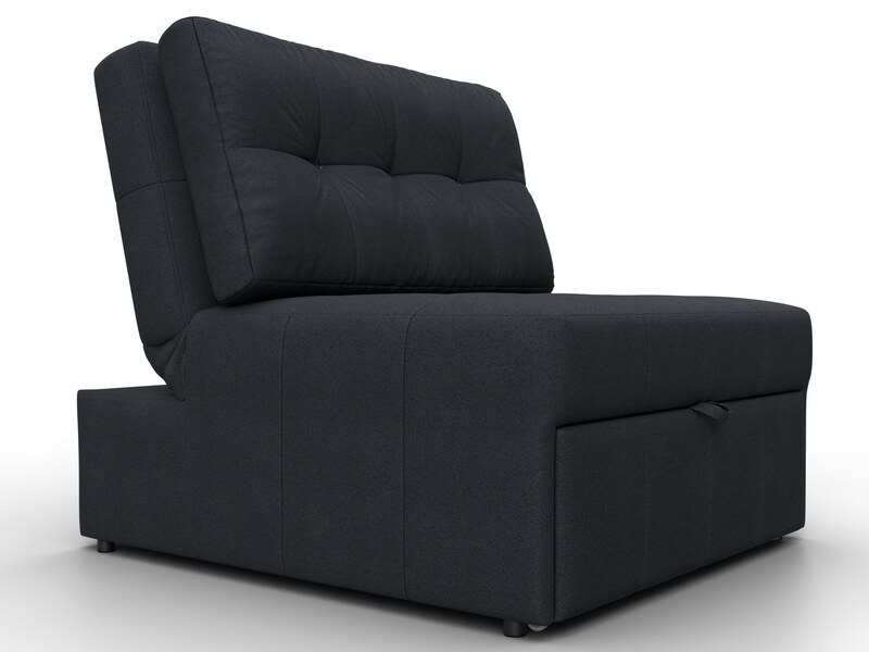 Кресло-кровать Лига-107 (80), Замша, JOLY 16 темно-серый