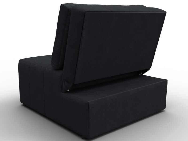 Кресло-кровать Лига-107 (80), Замша, JOLY 16 темно-серый