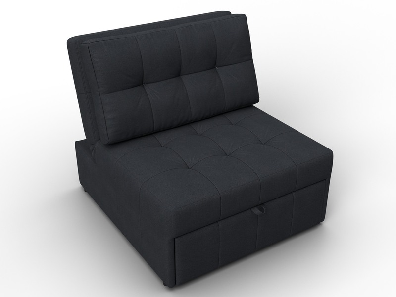 Кресло-кровать Лига-107 (80), Замша, JOLY 16 темно-серый