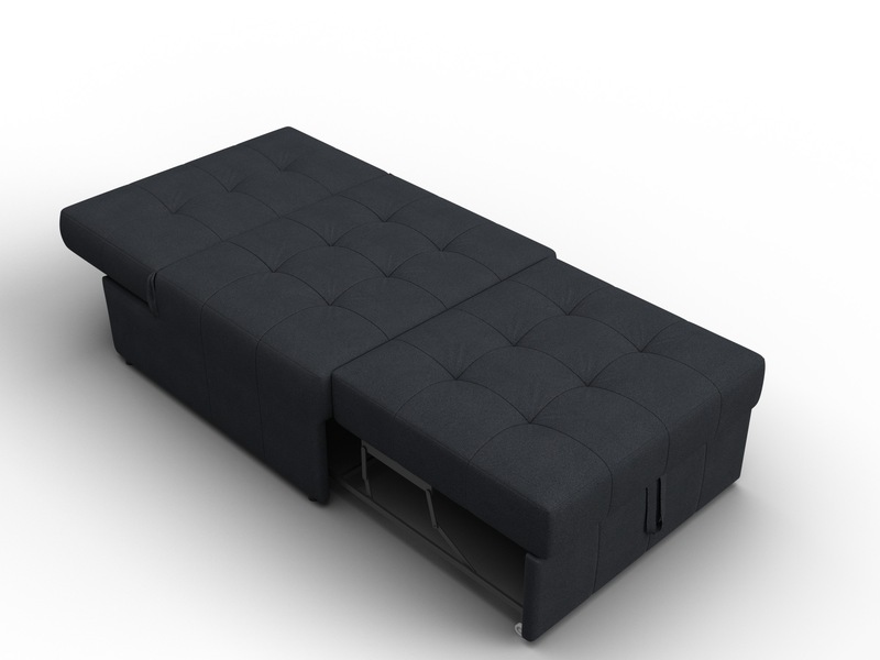 Кресло-кровать Лига-107 (80), Замша, JOLY 16 темно-серый