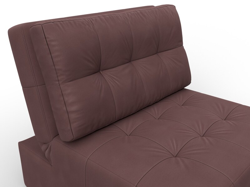 Кресло-кровать Лига-107 (80), Замша, JOLY 09 бордовый