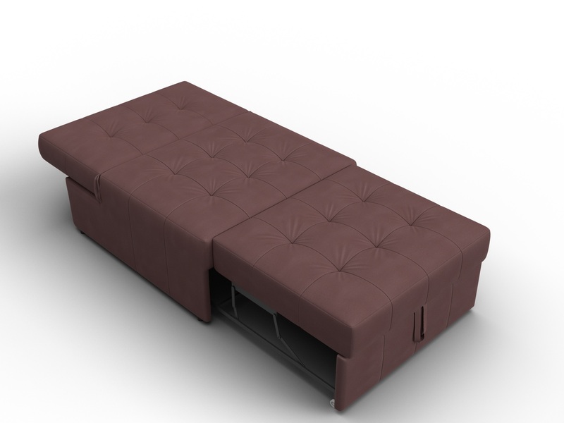 Кресло-кровать Лига-107 (80), Замша, JOLY 09 бордовый