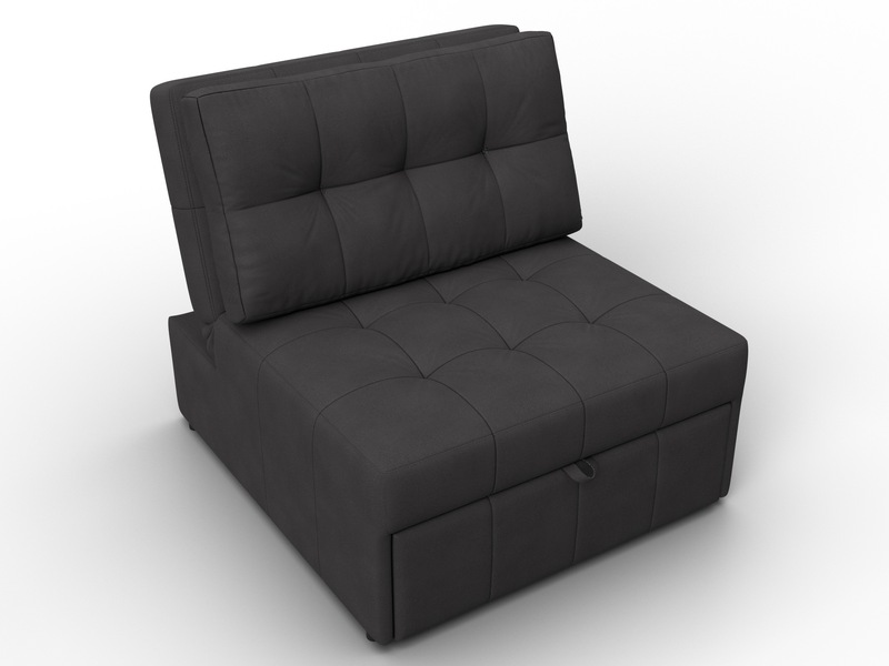 Кресло-кровать Лига-107 (80), Замша, JOLY 08 коричневый