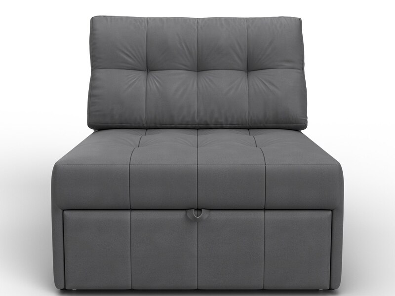 Кресло-кровать Лига-107 (80), Замша, JOLY 13 серый