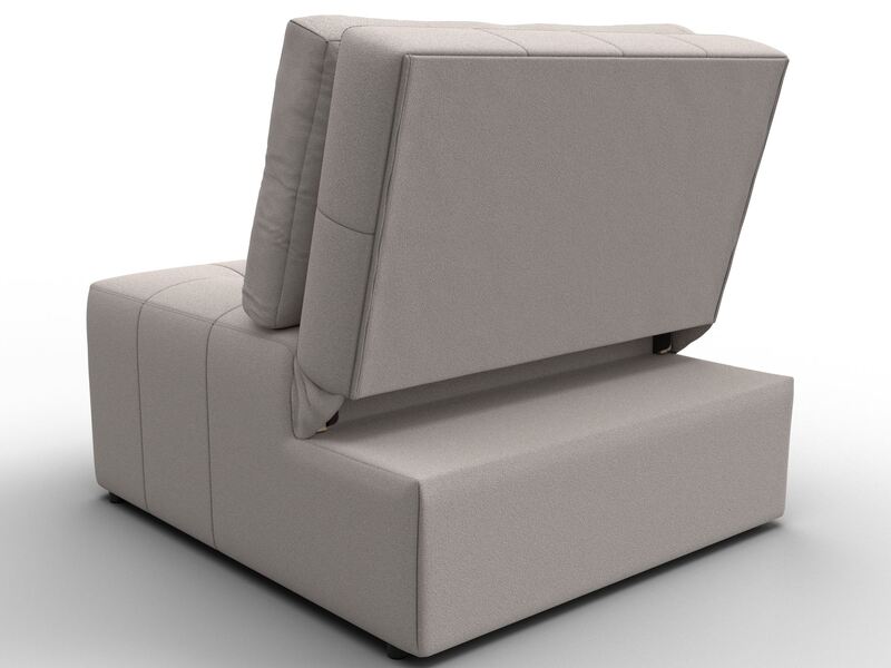 Кресло-кровать Лига-107 (80), Замша, JOLY 05 бежевый