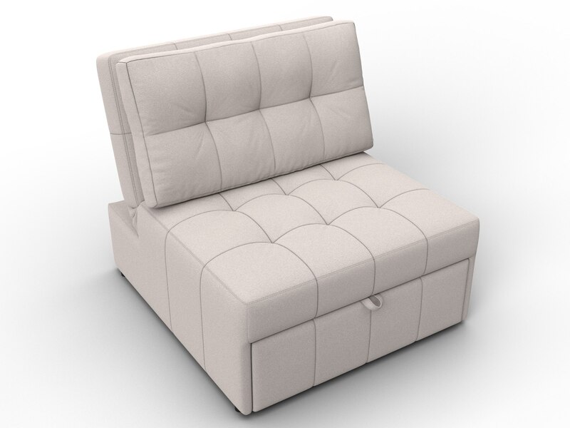 Кресло-кровать Лига-107 (80), Замша, JOLY 05 бежевый