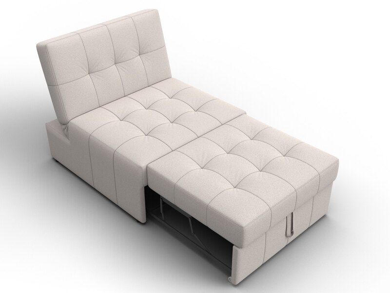 Кресло-кровать Лига-107 (80), Замша, JOLY 05 бежевый