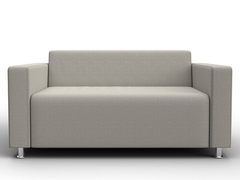 Диван прямой Лига-093 ВН, Рогожка, Амур 02 бежевый