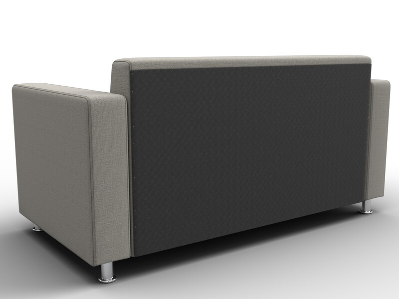 Диван прямой Лига-093 ВН, Рогожка, Амур 02 бежевый