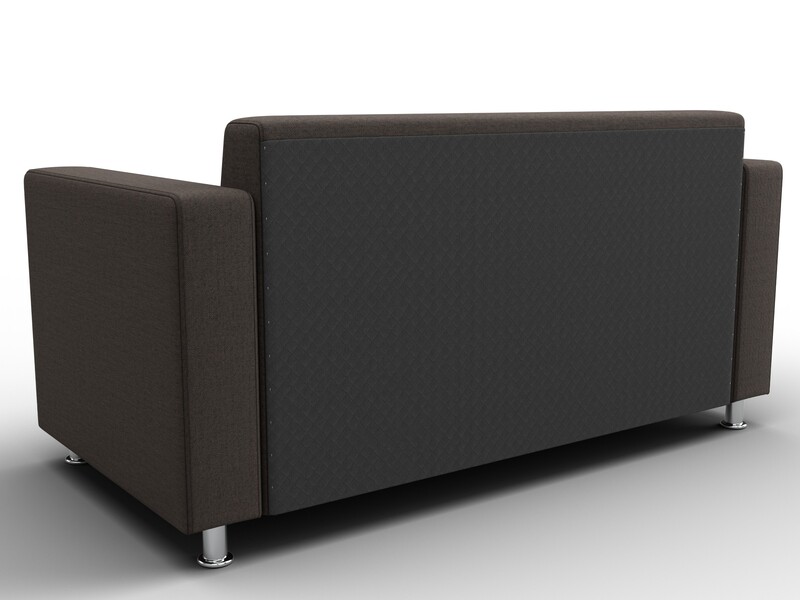 Диван прямой Лига-093 ВН, Рогожка, Амур 05 коричневый