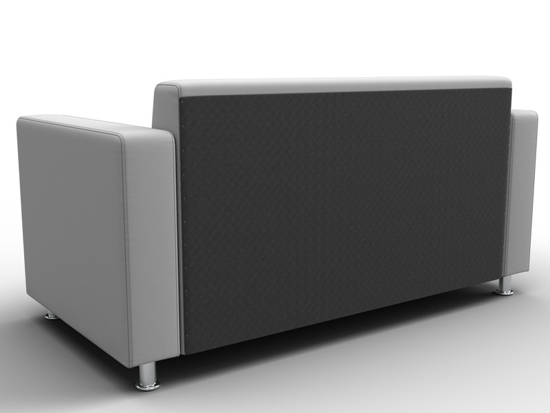 Диван прямой Лига-093 ВН, Экокожа, Белый