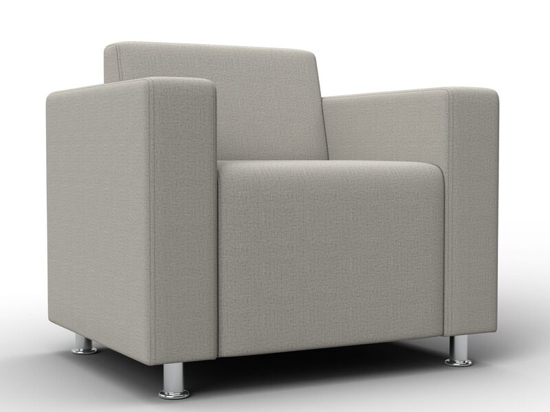 Кресло Лига-093 ВН, Рогожка, Амур 02 бежевый