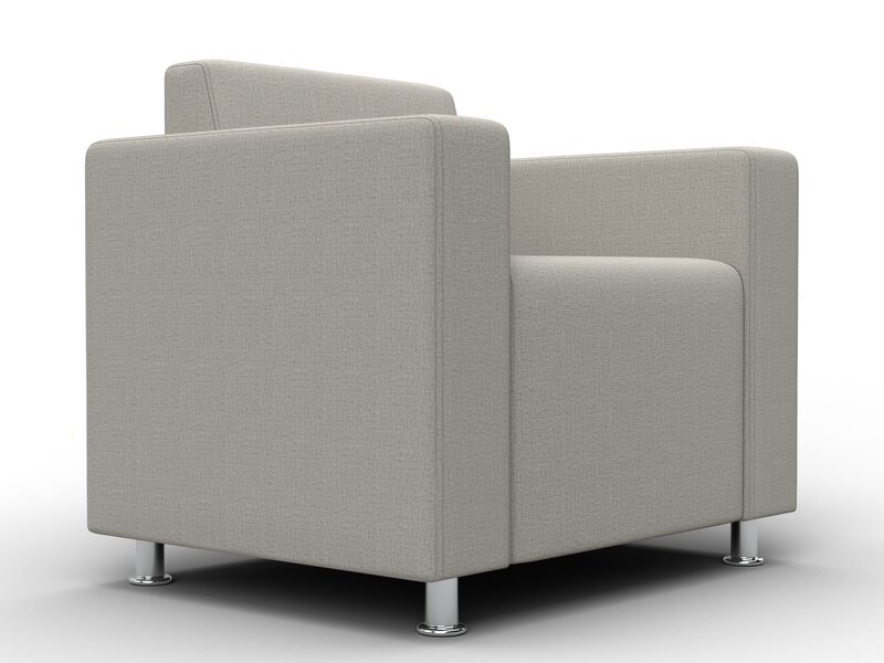 Кресло Лига-093 ВН, Рогожка, Амур 02 бежевый