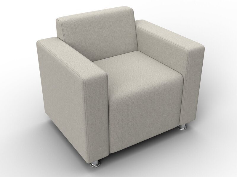 Кресло Лига-093 ВН, Рогожка, Амур 02 бежевый