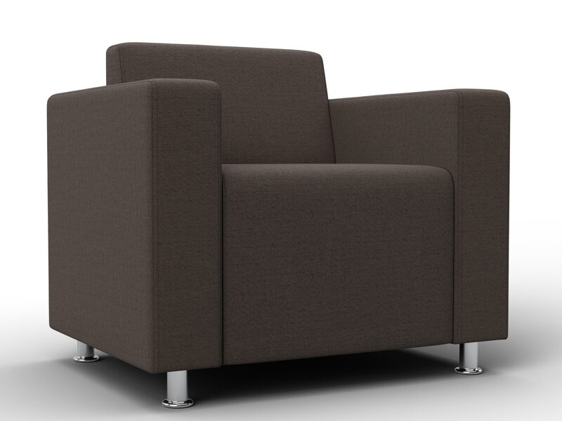 Кресло Лига-093 ВН, Рогожка, Амур 05 коричневый