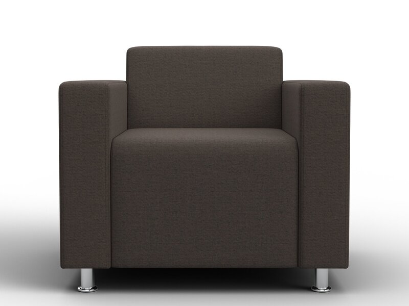 Кресло Лига-093 ВН, Рогожка, Амур 05 коричневый