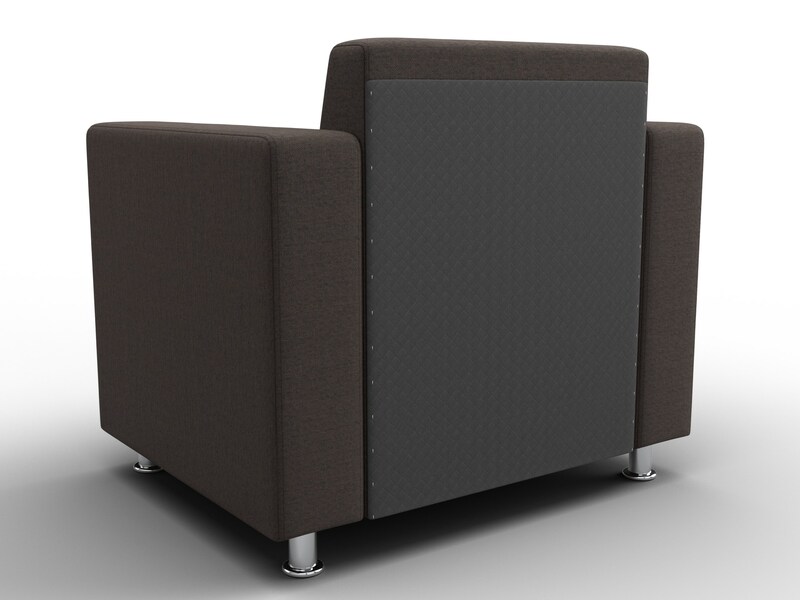 Кресло Лига-093 ВН, Рогожка, Амур 05 коричневый