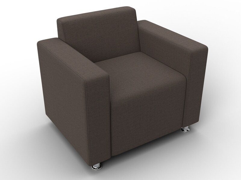 Кресло Лига-093 ВН, Рогожка, Амур 05 коричневый