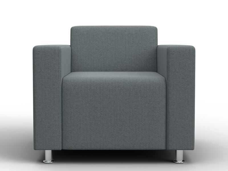 Кресло Лига-093 ВН, Рогожка, Амур 07 серый