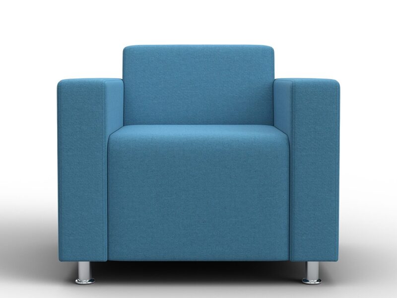 Кресло Лига-093 ВН, Рогожка, Амур 10 голубой