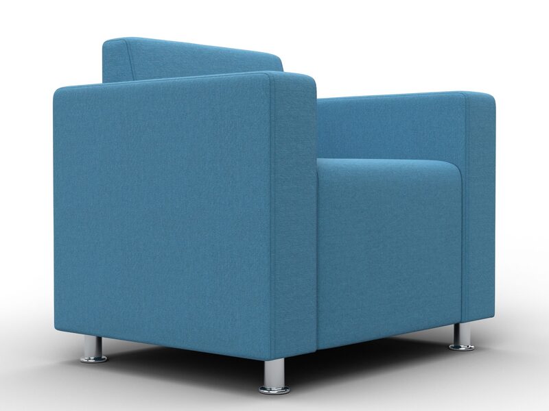 Кресло Лига-093 ВН, Рогожка, Амур 10 голубой