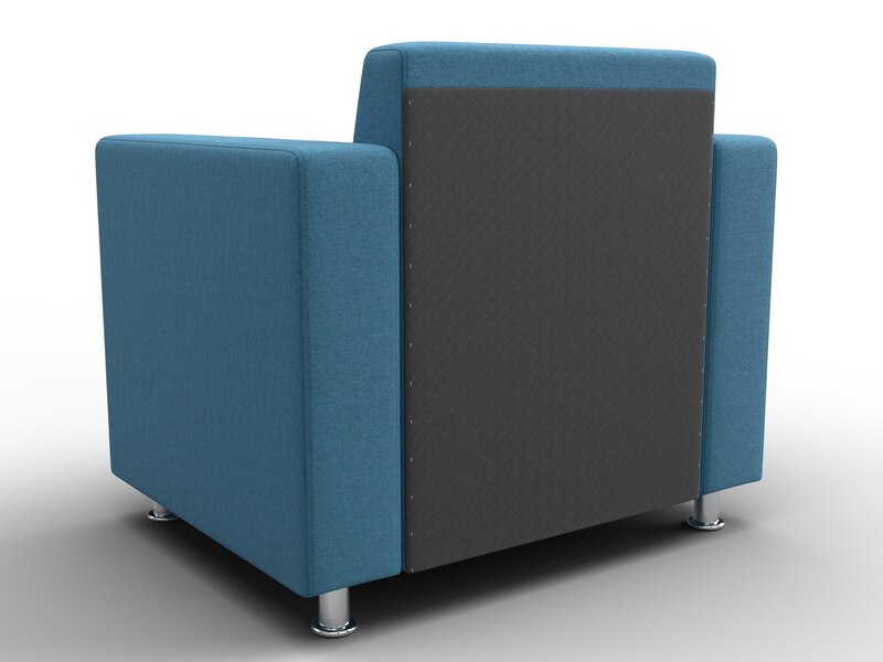 Кресло Лига-093 ВН, Рогожка, Амур 10 голубой