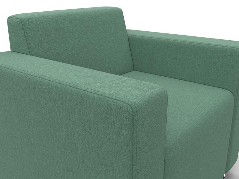 Кресло Лига-093 ВН, Рогожка, Амур 11 зеленый