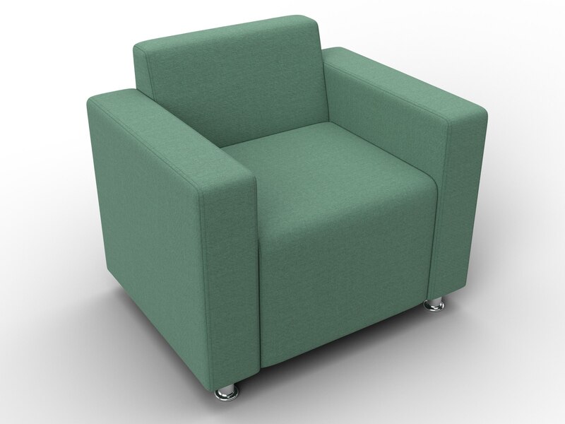 Кресло Лига-093 ВН, Рогожка, Амур 11 зеленый