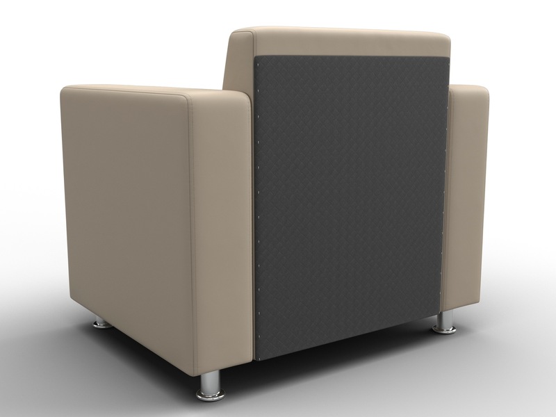 Кресло Лига-093 ВН, Экокожа, Бежевый