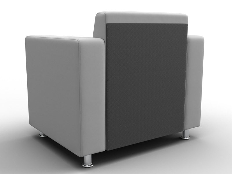 Кресло Лига-093 ВН, Экокожа, Белый