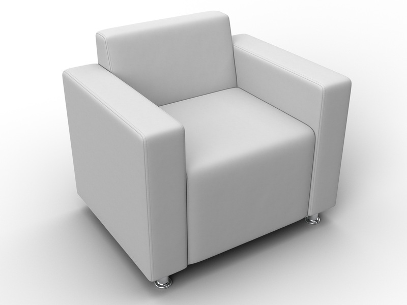 Кресло Лига-093 ВН, Экокожа, Белый