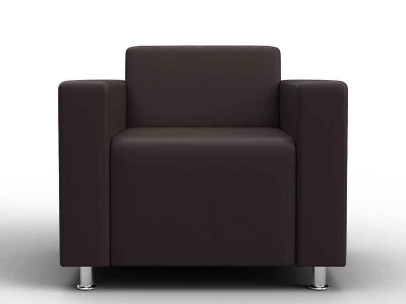 Кресло Лига-093 ВН, Экокожа, Коричневый