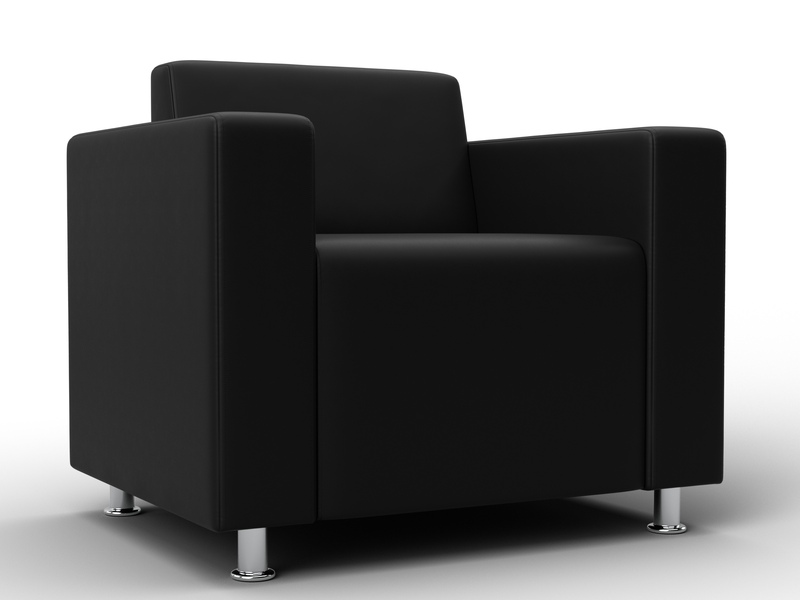 Кресло Лига-093 ВН, Экокожа, Черный