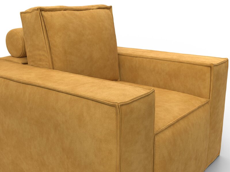 Кресло Лига-081 НПБ, Велюр, BRUT 10 желтый