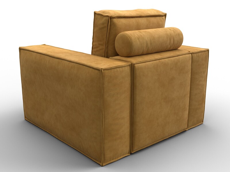 Кресло Лига-081 НПБ, Велюр, BRUT 10 желтый