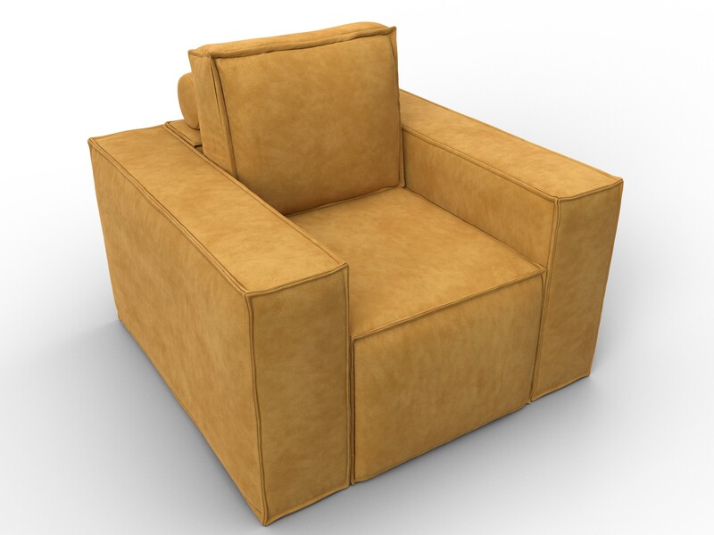 Кресло Лига-081 НПБ, Велюр, BRUT 10 желтый