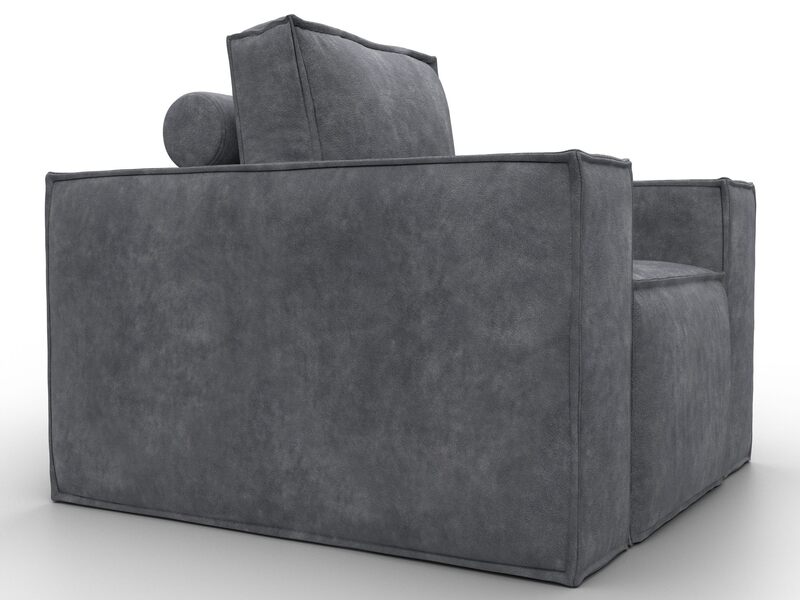 Кресло Лига-081 НПБ, Велюр, BRUT 16 темно-серый