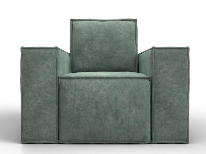 Кресло Лига-081 НПБ, Велюр, BRUT 08 зеленый