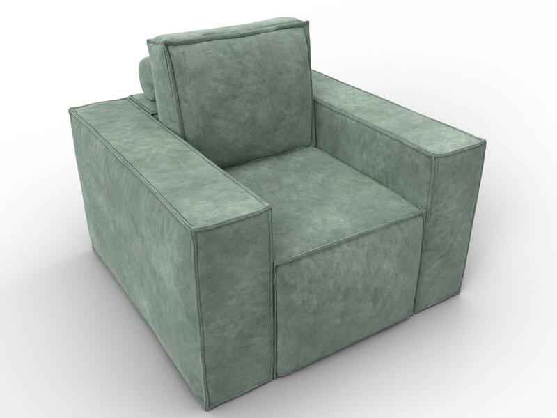 Кресло Лига-081 НПБ, Велюр, BRUT 08 зеленый