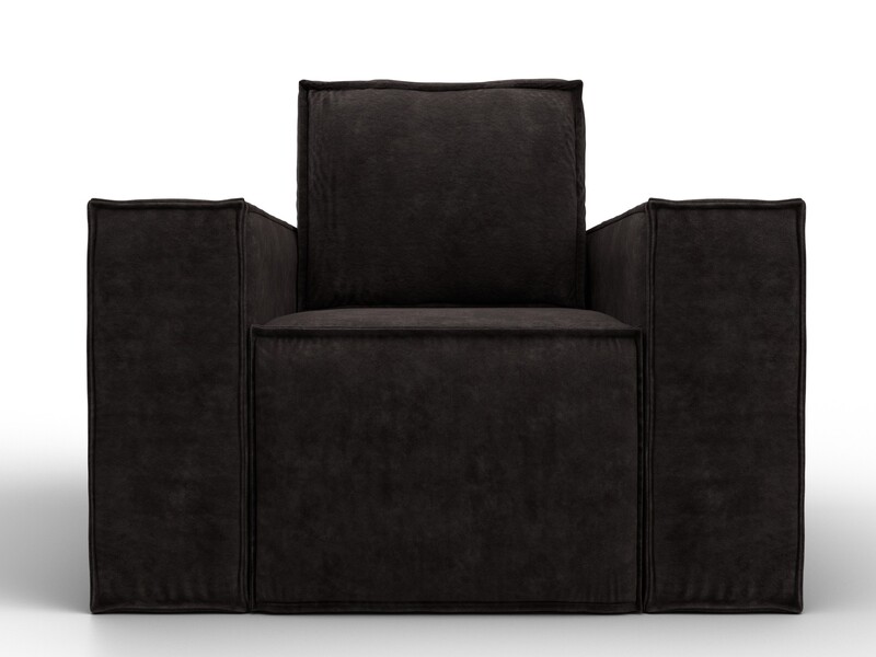 Кресло Лига-081 НПБ, Велюр, BRUT 17 коричневый