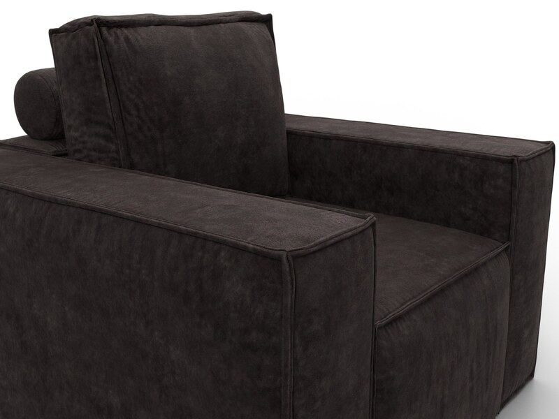 Кресло Лига-081 НПБ, Велюр, BRUT 17 коричневый