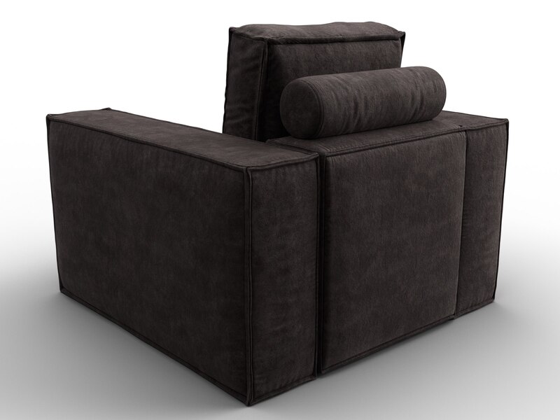 Кресло Лига-081 НПБ, Велюр, BRUT 17 коричневый