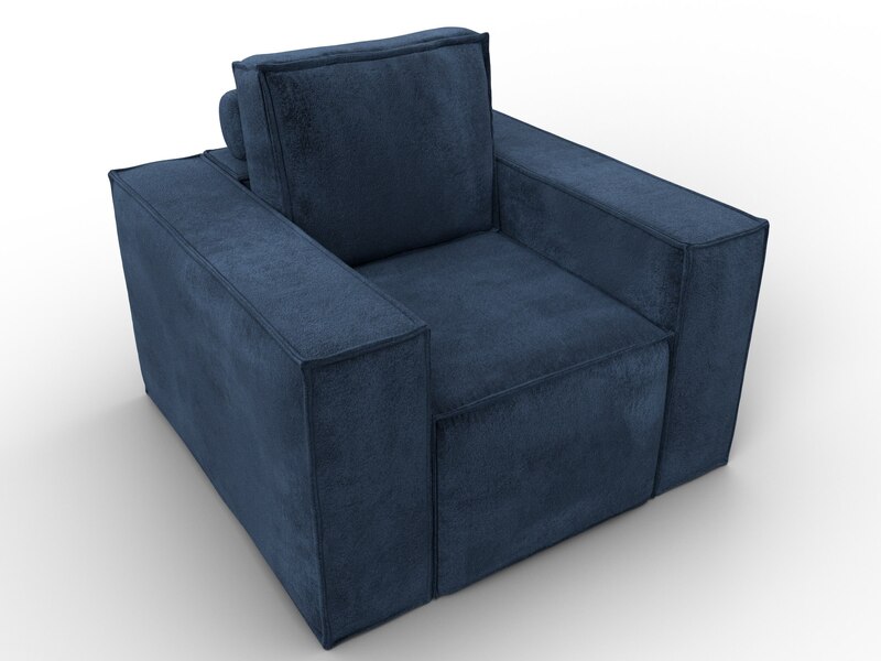Кресло Лига-081 НПБ, Велюр, TOWER 13 синий