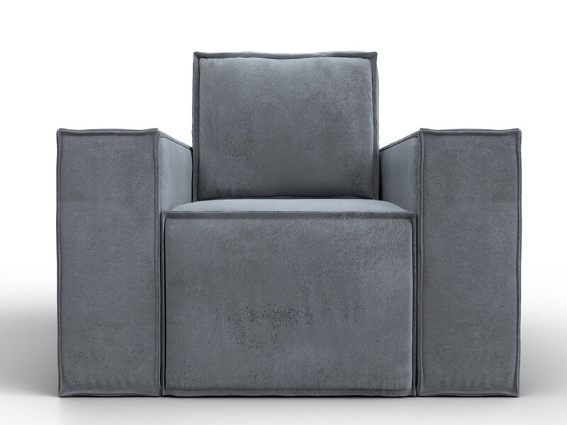 Кресло Лига-081 НПБ, Велюр, TOWER 10 серый